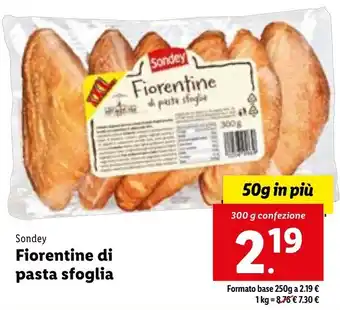 Lidl Sondey Fiorentine di pasta sfoglia 300 g offerta