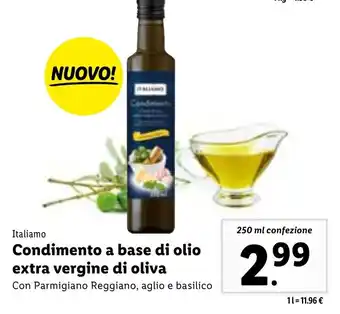Lidl Italiamo Condimento a base di olio extra vergine di oliva 250 ml offerta