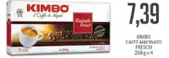 Supermercati Piccolo Kimbo caffe Un Cialde Macinato Fresco 250gx4 offerta