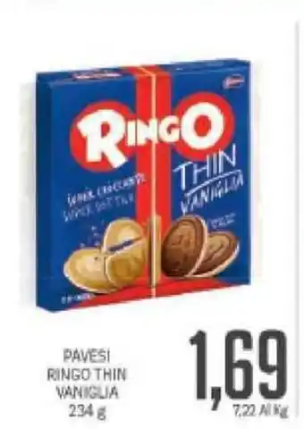 Supermercati Piccolo Ringo Thin Pavesi Vanglia 234g offerta