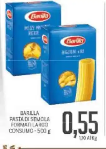 Supermercati Piccolo barilla Pasta Di Semola Formatti Largo Consumo 500g offerta