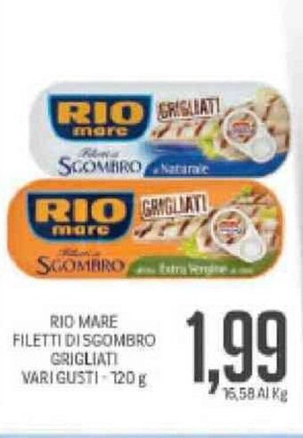Supermercati Piccolo Rio Mare Filetti Di Sgombro Grigliati Vari Gusti 120 g offerta