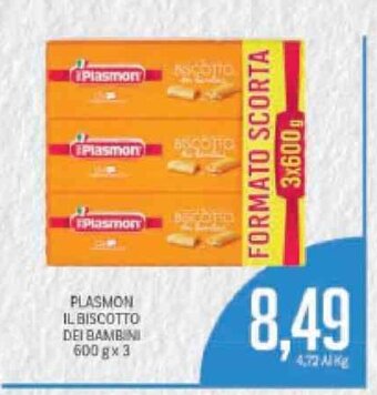 Supermercati Piccolo Plasmon Il Biscotto Dei Bambini 600 g x 3 offerta