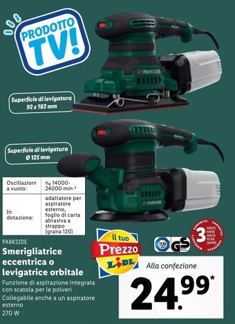 Lidl Parkside Smerigliatrice eccentrica o levigatrice orbitale offerta