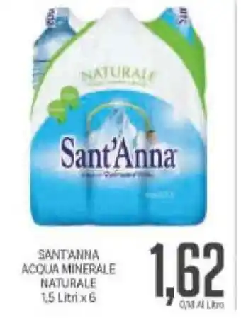 Supermercati Piccolo Santanna Acqua Minerale Naturale 1,5 Litri x 6 offerta