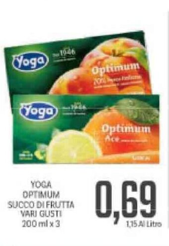 Supermercati Piccolo Yoga Optimum Succo Di Frutta Vari Gusti 200 ml x 3 offerta