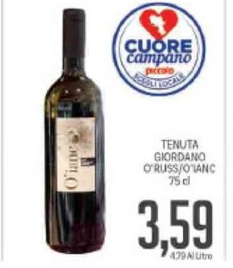 Tenuta Giordano O'russ/O'Ianc 75 cl