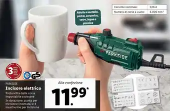 Lidl Parkside Incisore elettrico offerta