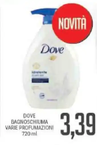 Supermercati Piccolo Dove bagnoschiuma Varie Profumazioni 720 ml offerta