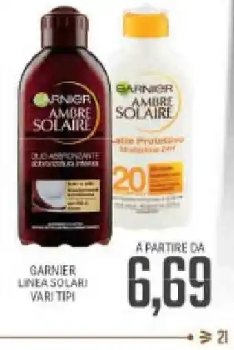 Supermercati Piccolo Garnier Linea Solari Vari Tipi offerta