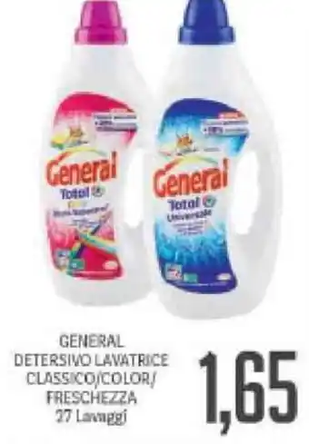 Supermercati Piccolo General Detersivo Lavatrice Classico/Color/Freschezza 27 Lavaggi offerta
