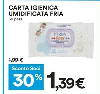 Coop Fria Carta Igienica Umidificata offerta