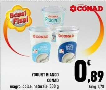 Conad Conad - Yogurt Bianco Dolce I Cremosi offerta
