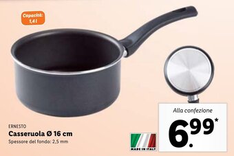 Lidl Ernesto Casseruola Ø 16 cm offerta