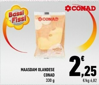 Conad Conad - Maasdam Olandese 330 G 330 G(ml) offerta