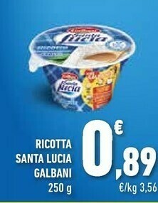 Conad Galbani - Ricotta Santa Lucia 250 G(ml) offerta