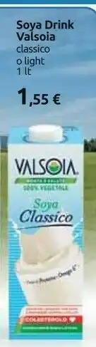 Carrefour Valsoia Soyadrink Light 1000 G(ml) offerta