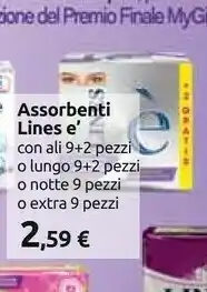 Carrefour Lines Assorbenti E' offerta