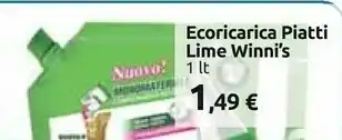 Carrefour Winni's Ecoricarica Piatti Lime 1 Lt offerta