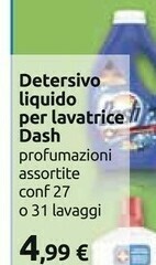 Carrefour Dash Detersivo Liquido Per Lavatrice offerta
