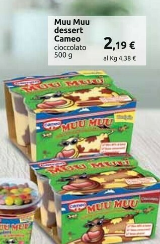 Carrefour Cameo Muu Muu Cioccolato 500 G(ml) offerta
