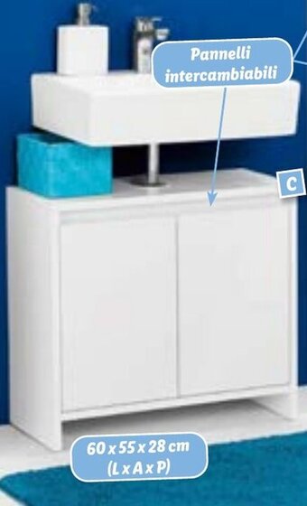 Lidl Livarno Home Mobiletto sottolavabo offerta
