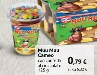 Carrefour Cameo Muu Muu Con Confetti Al Cioccolato 125 G offerta