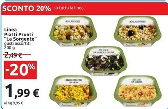 Carrefour La sorgente Linea Piatti Pronti 200 G offerta