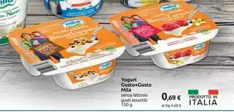 Carrefour Mila Yogurt Gusto + Gusto Senza Lattosio 150 G offerta