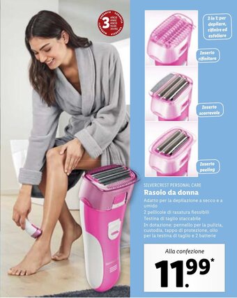 Lidl Silvercrest Personal Care Rasoio da donna offerta