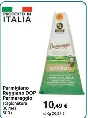 Carrefour Parmareggio Parmigiano Reggiano DOP 30 Mesi offerta