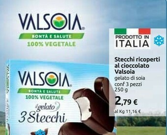 Carrefour Valsoia Stecchi Ricoperti Al Cioccolato offerta