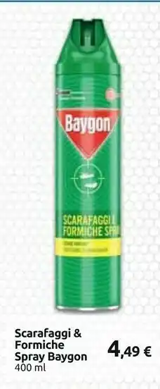 Carrefour Baygon Scarafaggi & Fromiche Spray offerta