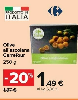Carrefour Carrefour Olive All'ascolana 250 G offerta