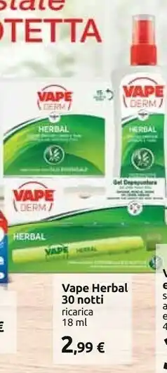 Carrefour Vape Herbal 30 Notti offerta