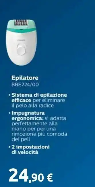 Carrefour Philips Epilatore BRE224/00 offerta