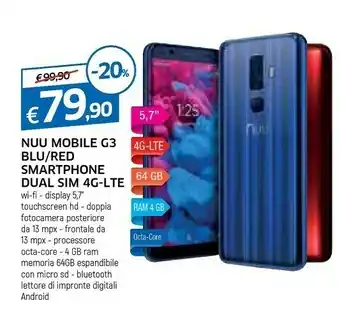Galassia Nuu Smartphone android offerta