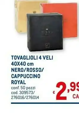Metro Foxy Tovaglioli offerta