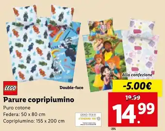 Lidl Lego Parure copripiumino offerta