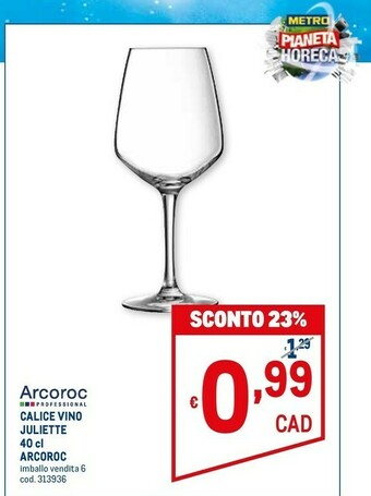 Metro Arcoroc Servizio piatti offerta