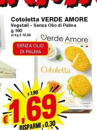Prix Quality Verde amore Cotoletta Vegetale 160 G(ml) offerta