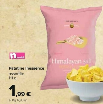 Carrefour Patatine Inessence offerta