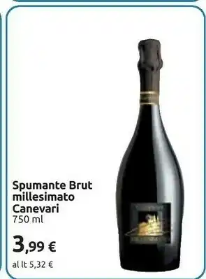 Carrefour Canevari Spumante Brut Millesimato 750 Ml offerta