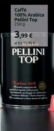 Carrefour Pellini Caffè 100% Arabica Top 250 G offerta