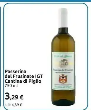 Carrefour Cantina Di Piglio Paserina Del Frusinate IGT offerta