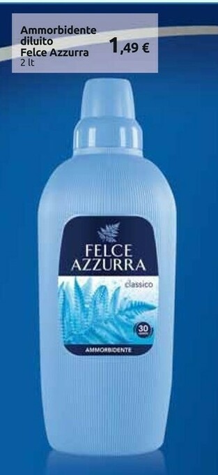 Carrefour Felce Azzurra Ammorbidente Diluito offerta