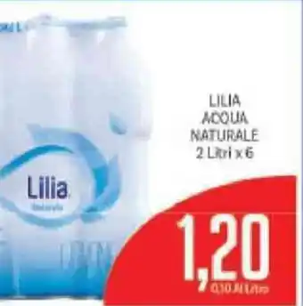 Supermercati Piccolo Lilia Acqua Naturale 2 Litri x 6 offerta