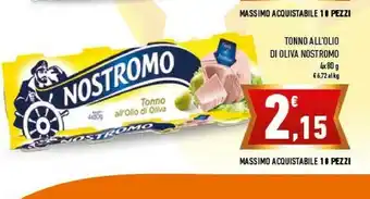 Conad Nostromo Tonno All'ollo Di Oliva 4 X 80 G offerta