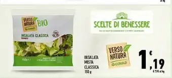 Conad Natura bio Insalata Mista Classica 150 G offerta