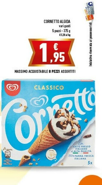 Conad Algida Cornetto Caramello 375 G(ml) offerta